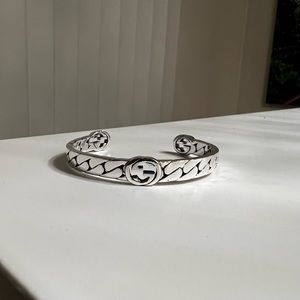 GUCCI Bracelet Cuff Interlocking G 925 sterling silver